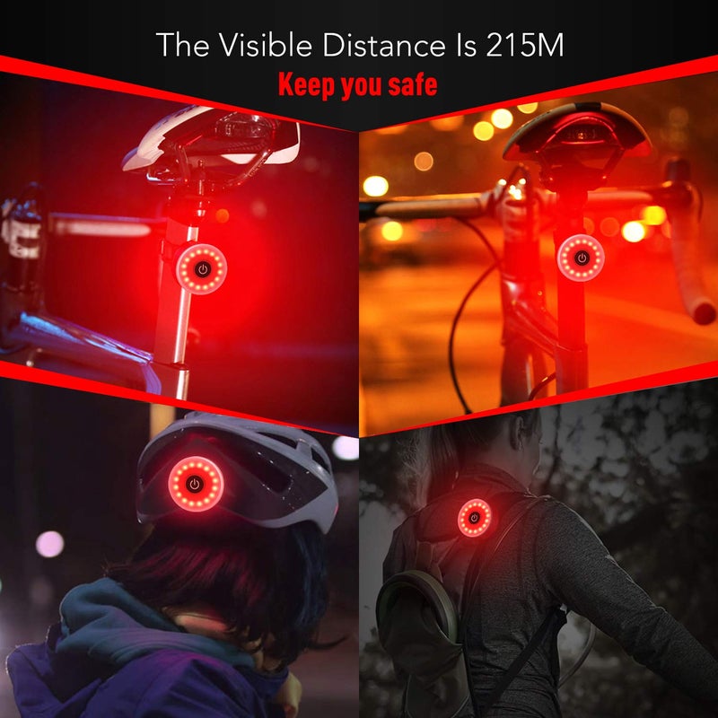 Daffodil USB Rechargeable LED Bike Tail Light â€“ Daffodil LEC500 - Bright Cycling Safety Flashlight, 5 Lighting Modes, Waterproof Bicycle Light - Image 4